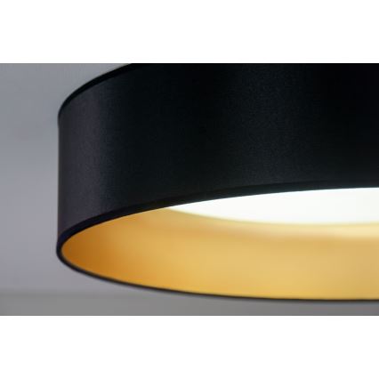 Duolla - Стельовий LED світильник ROLLER LED/24W/230V діаметр 45 см чорний/золотий
