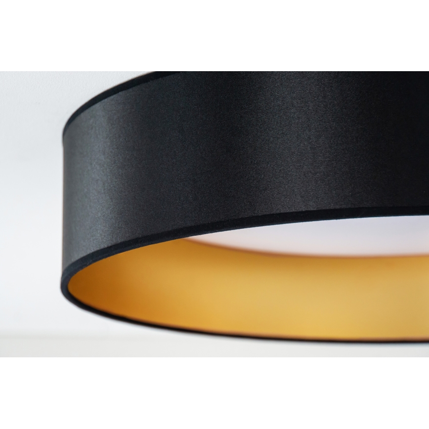 Duolla - Стельовий LED світильник ROLLER LED/24W/230V діаметр 45 см чорний/золотий