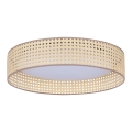 Duolla - Стельовий LED світильник ROLLER LED/24W/230V діаметр 45 см ротанґ