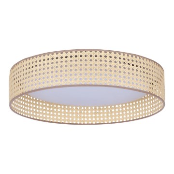 Duolla - Стельовий LED світильник ROLLER LED/24W/230V діаметр 45 см ротанґ