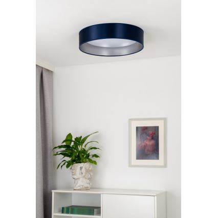 Duolla - Стельовий LED світильник ROLLER LED/24W/230V діаметр 45 см синій/срібний