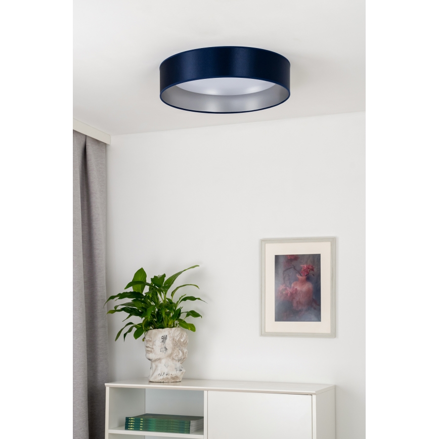 Duolla - Стельовий LED світильник ROLLER LED/24W/230V діаметр 45 см синій/срібний