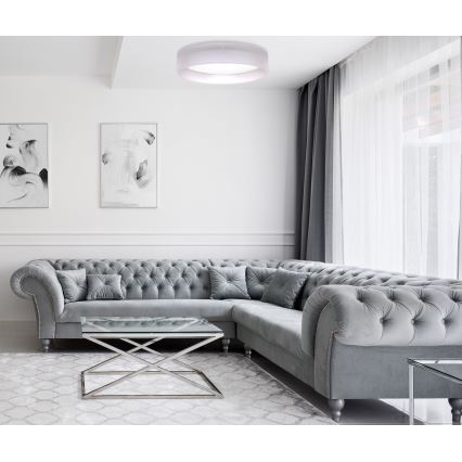 Duolla - Стельовий LED світильник ROLLER LED/24W/230V світлий діаметр 45 см сірий