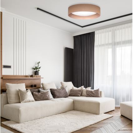 Duolla - Стельовий LED світильник ROLLER LED/24W/230V світлий діаметр 45 см коричневий