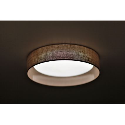 Duolla - Стельовий LED світильник ROLLER LED/24W/230V світлий діаметр 45 см коричневий