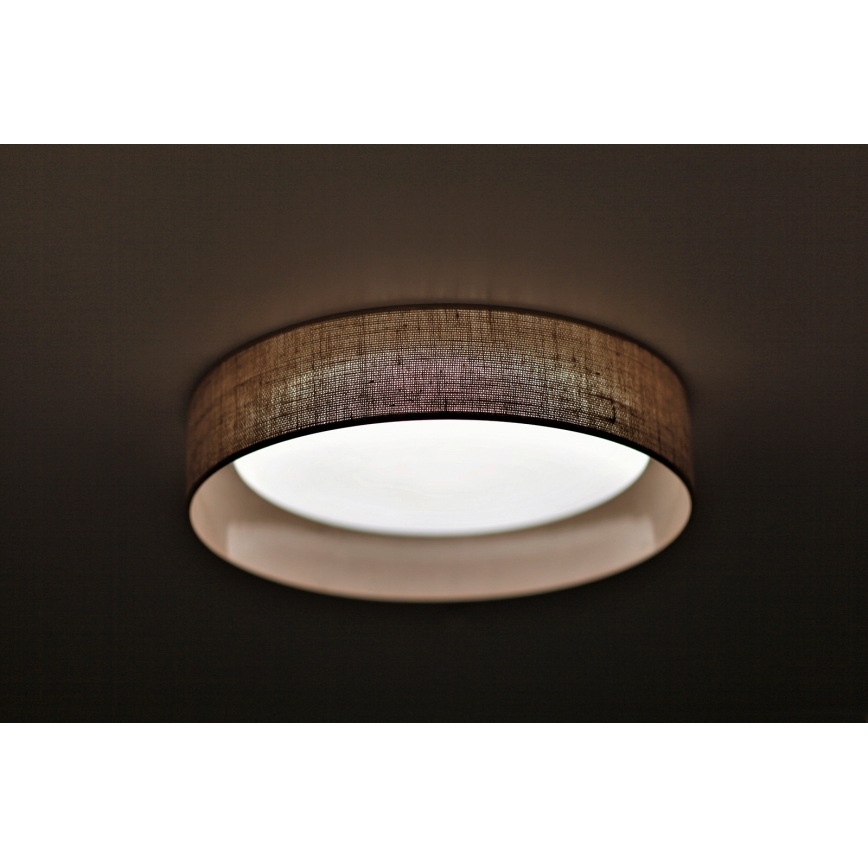 Duolla - Стельовий LED світильник ROLLER LED/24W/230V світлий діаметр 45 см коричневий