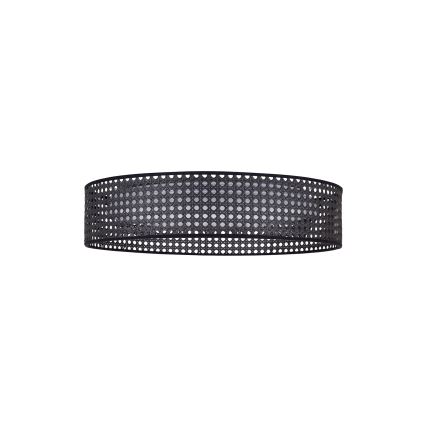 Duolla - Стельовий LED світильник ROLLER RATTAN LED/24W/230V діаметр 45 см чорний
