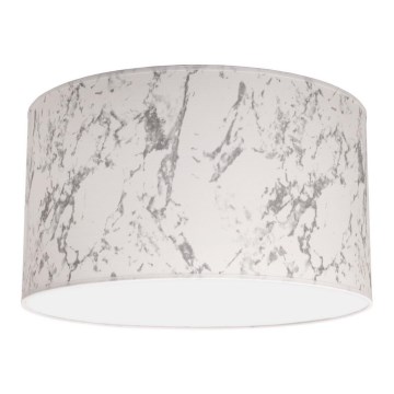 Duolla - Стельовий світильник MARBLE 1xE27/40W/230V діаметр 45 см білий/сірий