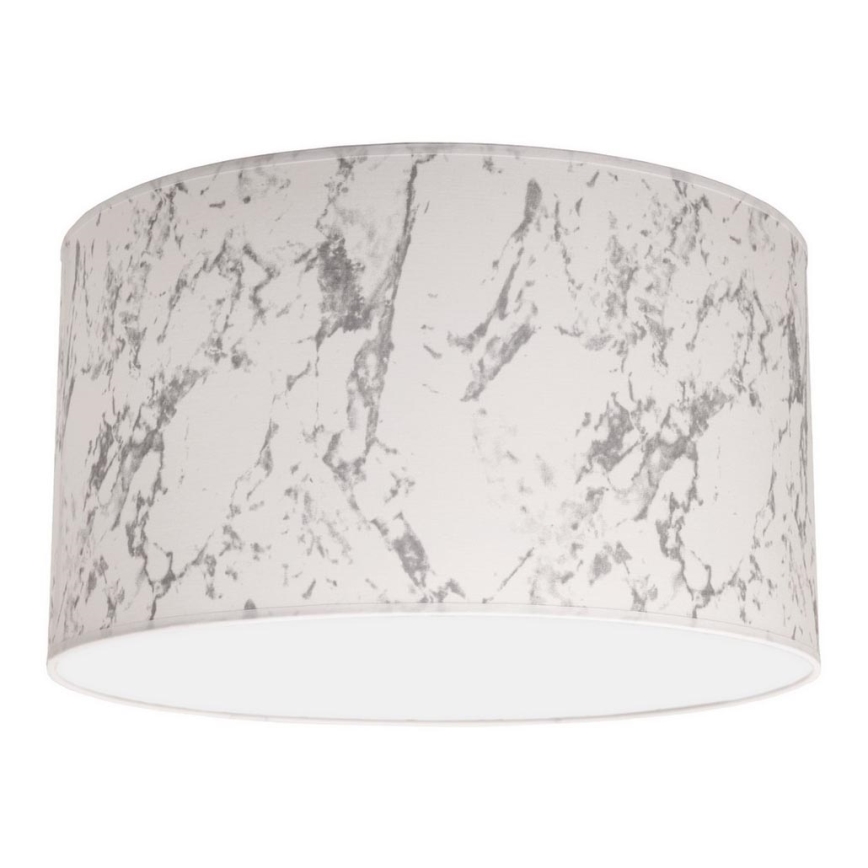Duolla - Стельовий світильник MARBLE 1xE27/40W/230V діаметр 45 см білий/сірий