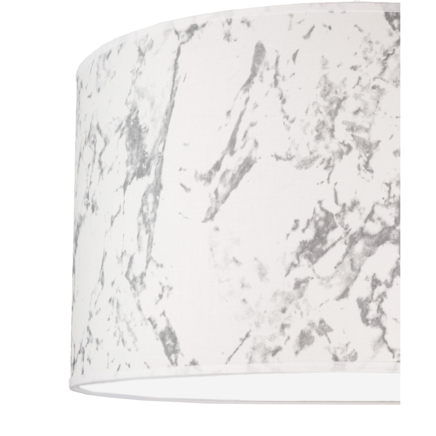 Duolla - Стельовий світильник MARBLE 1xE27/40W/230V діаметр 45 см білий/сірий