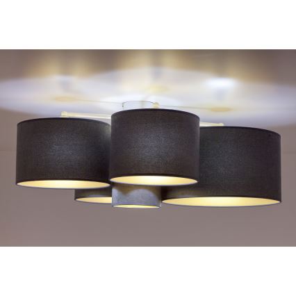 Duolla - Стельовий світильник ROLLER PENTO 5xE27/60W/230V антрацит
