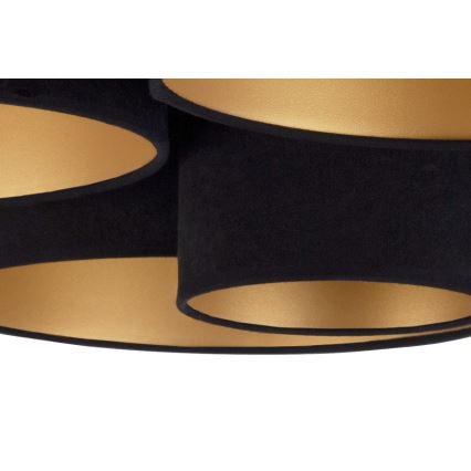 Duolla - Стельовий світильник ROLLER PENTO 5xE27/60W/230V чорний/золотий