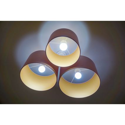 Duolla - Стельовий світильник ROLLER TRIO 3xE27/60W/230V рожевий