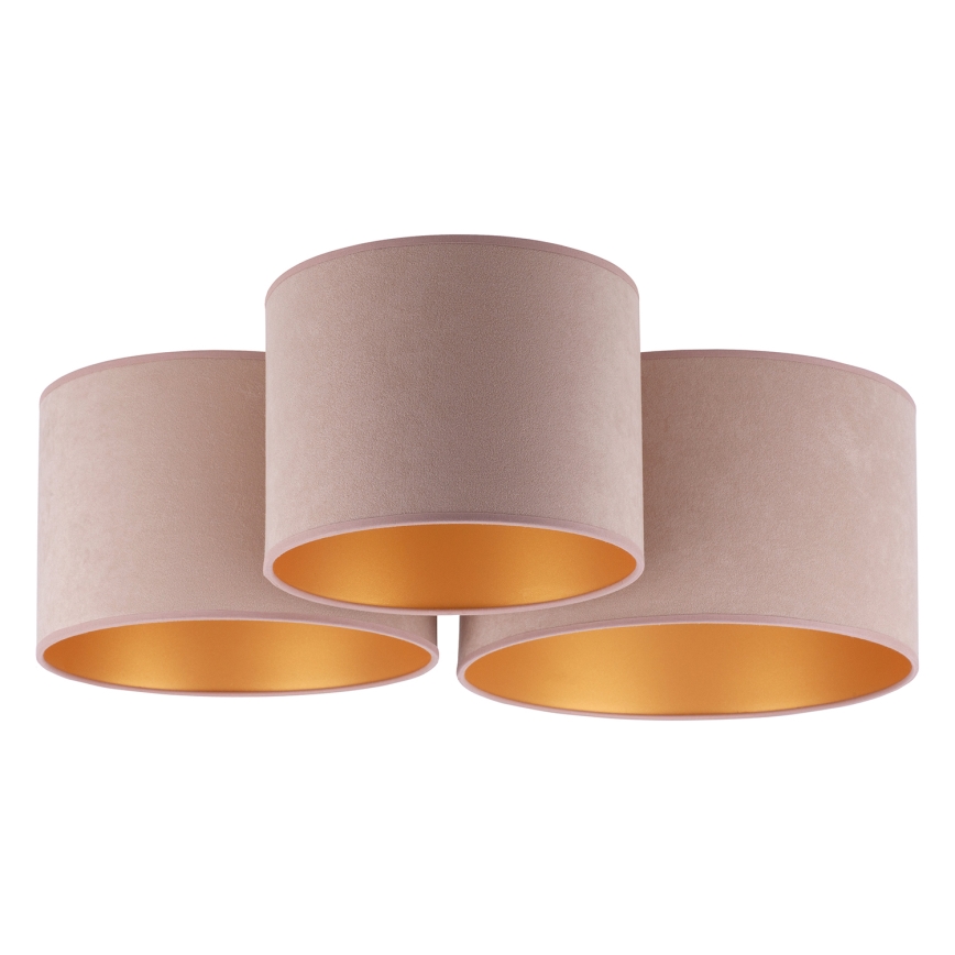 Duolla - Стельовий світильник ROLLER TRIO 3xE27/60W/230V коричневий