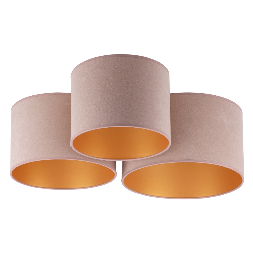 Duolla - Стельовий світильник ROLLER TRIO 3xE27/60W/230V коричневий