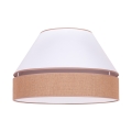 Duolla - Стельовий світильник AVIGNON 1xE27/15W/230V діаметр 50 см білий/коричневий
