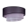 Duolla - Стельовий світильник TRIO 1xE27/15W/230V діаметр 45 см чорний/рожевий/срібний