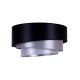 Duolla - Стельовий світильник TRIO 1xE27/15W/230V діаметр 45 см чорний/срібний