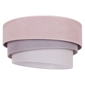 Duolla - Стельовий світильник TRIO 1xE27/15W/230V діаметр 45 см рожевий/сірий/білий