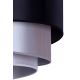 Duolla - Стельовий світильник TRIO 3xE27/15W/230V діаметр 60 см чорний/срібний