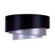 Duolla - Стельовий світильник TRIO 3xE27/15W/230V діаметр 60 см чорний/срібний