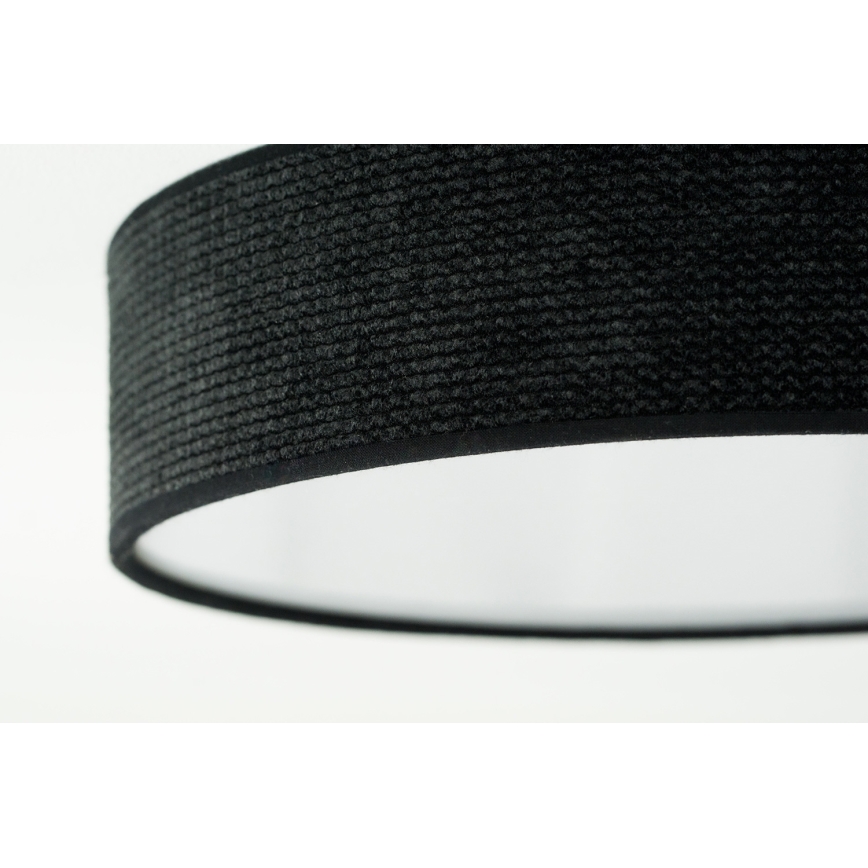 Duolla - Светодиодный потолочный светильник CORTINA LED/26W/230V диам. 30 см 4000K черный