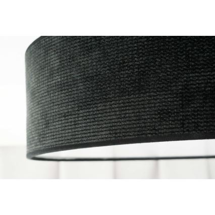 Duolla - Светодиодный потолочный светильник CORTINA LED/26W/230V диам. 45 см 4000K черный