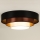 Duolla - Светодиодный потолочный светильник LUNETA LED/26W/230V диаметр 60 см 4000K черный/медный/белый