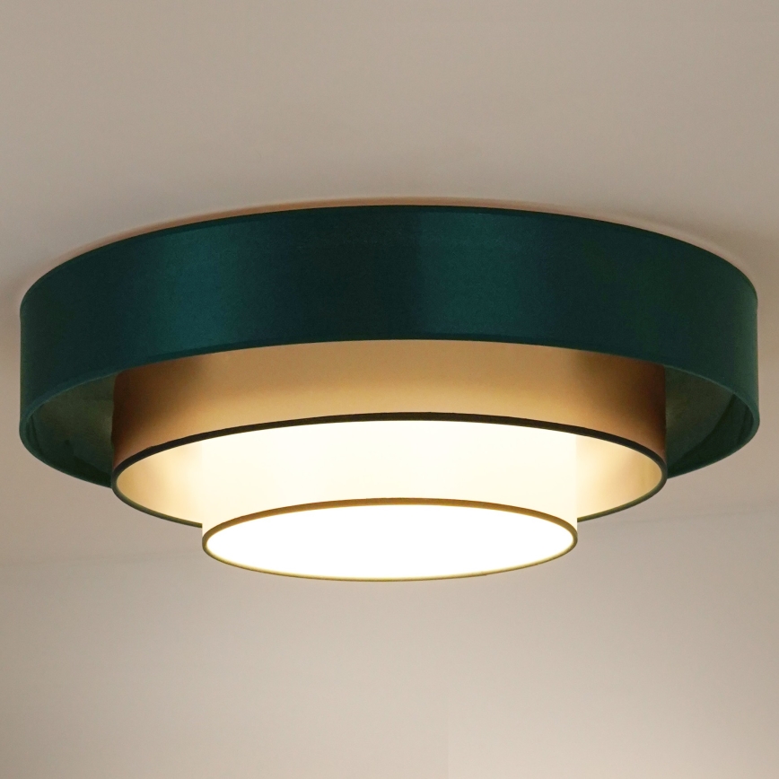 Duolla - Светодиодный потолочный светильник LUNETA LED/26W/230V диаметр 60 см 4000K зеленый/золотистый/белый