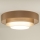 Duolla - Светодиодный потолочный светильник LUNETA LED/26W/230V диаметр 60 см 4000K коричневый/золотистый/белый