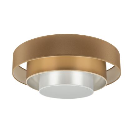 Duolla - Светодиодный потолочный светильник LUNETA LED/26W/230V диаметр 60 см 4000K коричневый/золотистый/белый