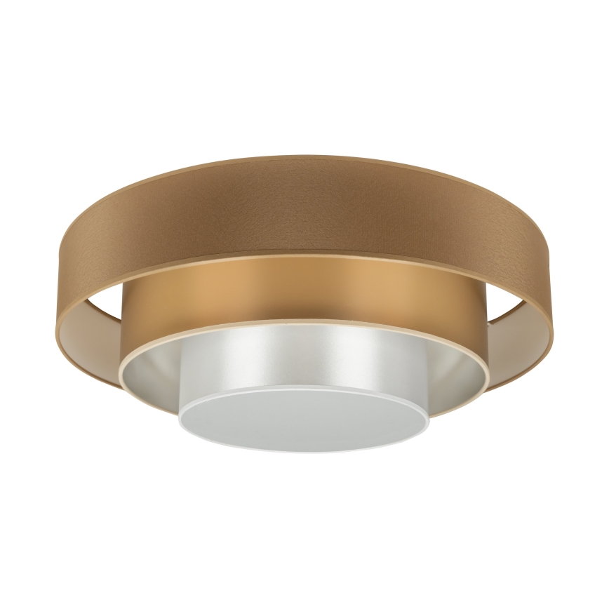Duolla - Светодиодный потолочный светильник LUNETA LED/26W/230V диаметр 60 см 4000K коричневый/золотистый/белый