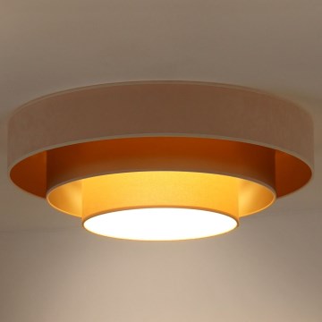 Duolla - Светодиодный потолочный светильник LUNETA LED/26W/230V диаметр 60 см 4000K кремовый/золотистый/бежевый