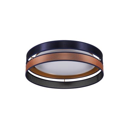 Duolla - Светодиодный потолочный светильник ROLLER DUO SHINY LED/24W/230V диаметр 45 см синий/медный