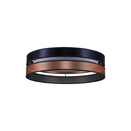 Duolla - Светодиодный потолочный светильник ROLLER DUO SHINY LED/24W/230V диаметр 45 см синий/медный