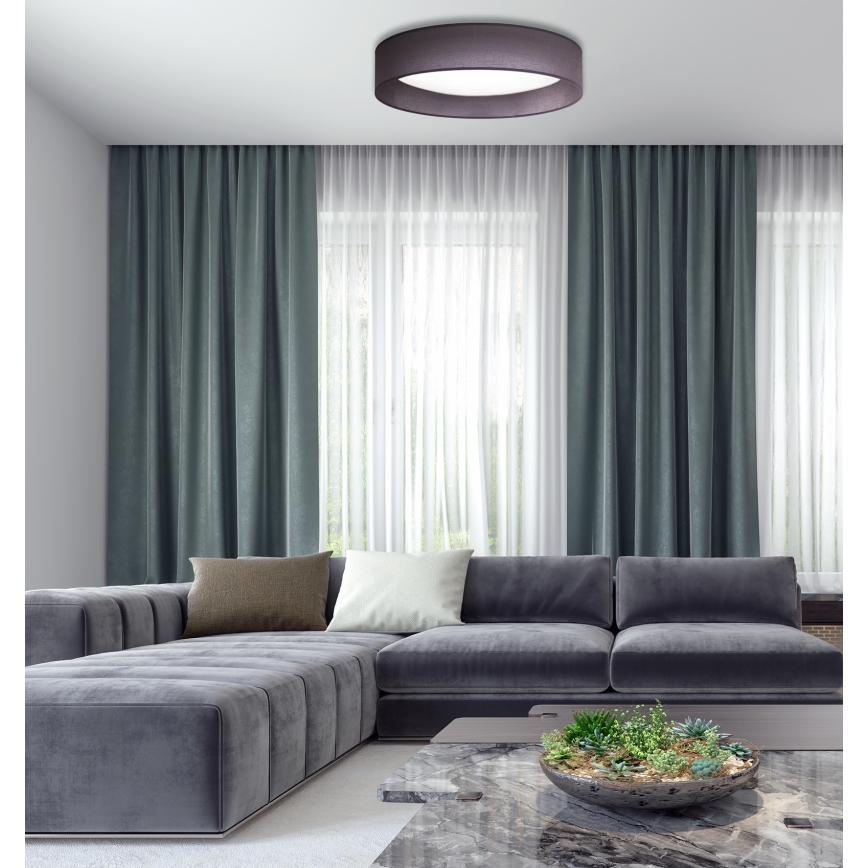 Duolla - Светодиодный потолочный светильник ROLLER LED/24W/230V диаметр 45 см антрацит