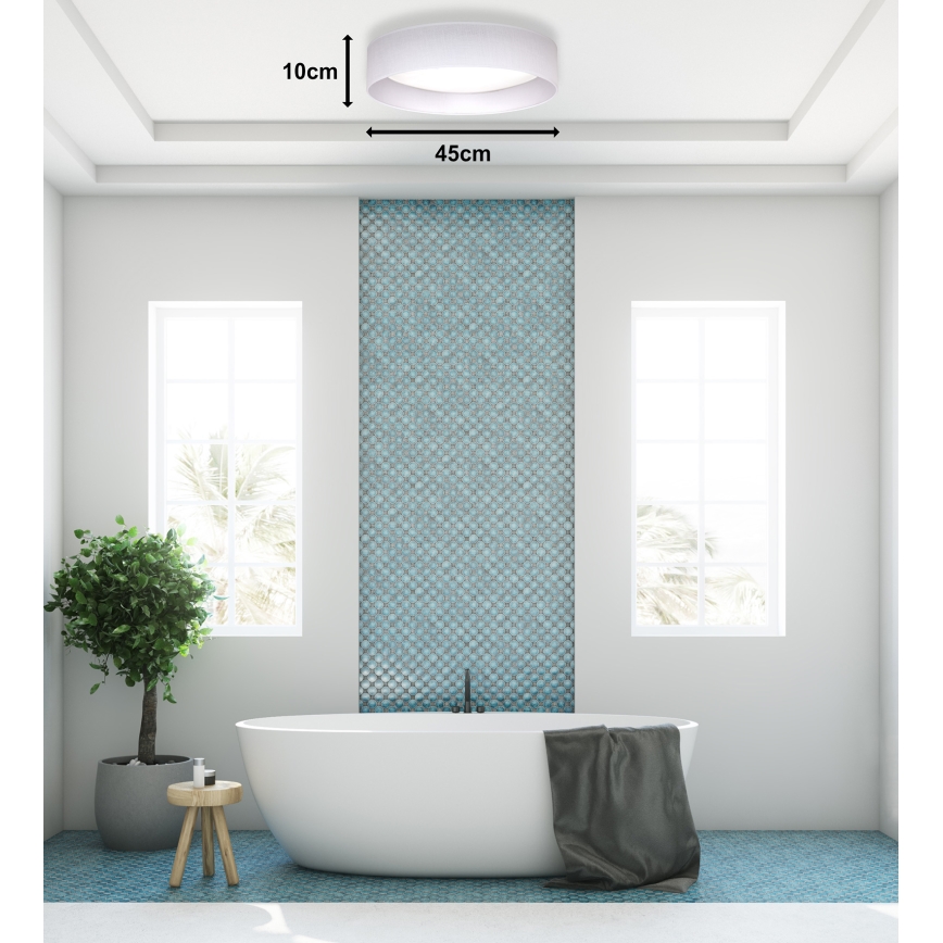 Duolla - Светодиодный потолочный светильник ROLLER LED/24W/230V диаметр 45 см белый