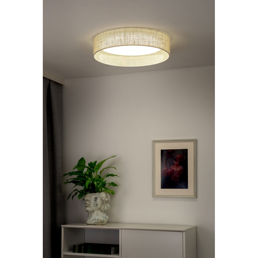 Duolla - Светодиодный потолочный светильник ROLLER LED/24W/230V диаметр 45 см бежевый