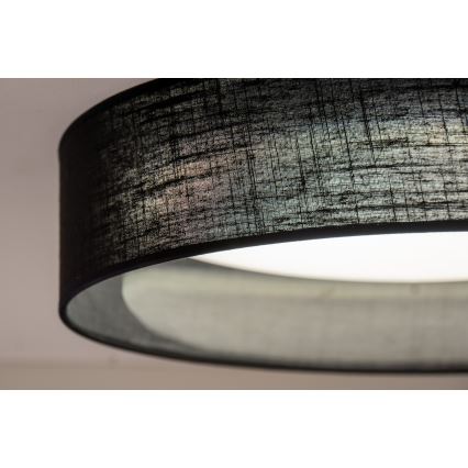 Duolla - Светодиодный потолочный светильник ROLLER LED/24W/230V диаметр 45 см черный