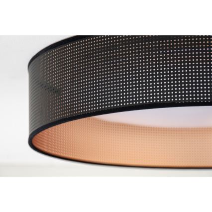 Duolla - Светодиодный потолочный светильник ROLLER LED/24W/230V диаметр 45 см черный/медный