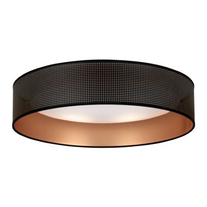 Duolla - Светодиодный потолочный светильник ROLLER LED/24W/230V диаметр 45 см черный/медный