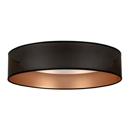 Duolla - Светодиодный потолочный светильник ROLLER LED/24W/230V диаметр 45 см черный/медный