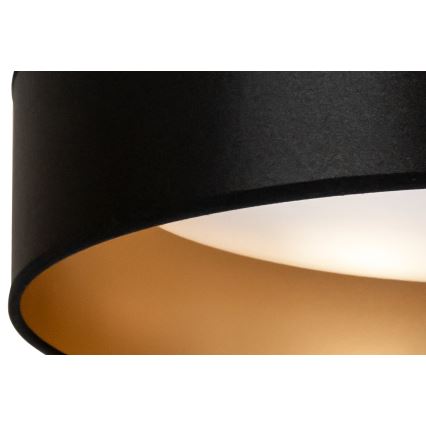 Duolla - Светодиодный потолочный светильник ROLLER LED/24W/230V диаметр 45 см черный/золотистый