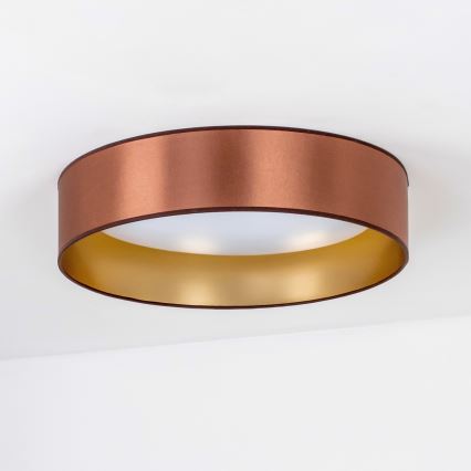 Duolla - Светодиодный потолочный светильник ROLLER LED/24W/230V диаметр 45 см медный/золотистый