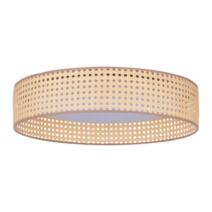 Duolla - Светодиодный потолочный светильник ROLLER LED/24W/230V диаметр 45 см ротанг