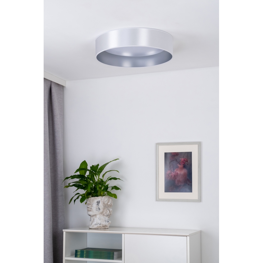 Duolla - Светодиодный потолочный светильник ROLLER LED/24W/230V диаметр 45 см серебристый