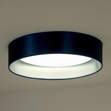 Duolla - Светодиодный потолочный светильник ROLLER LED/24W/230V диаметр 45 см синий/серебристый