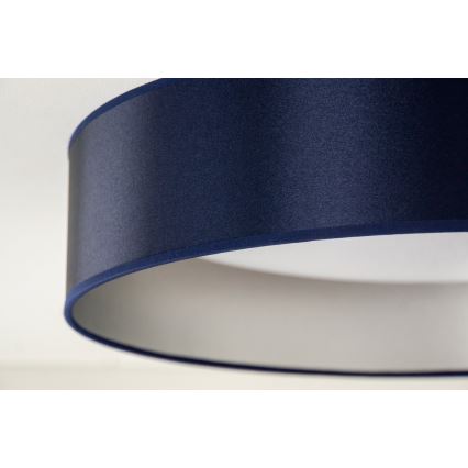 Duolla - Светодиодный потолочный светильник ROLLER LED/24W/230V диаметр 45 см синий/серебристый