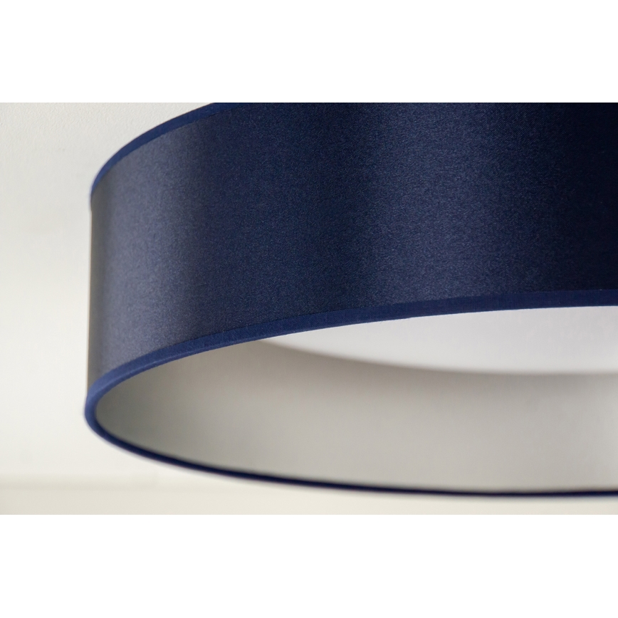 Duolla - Светодиодный потолочный светильник ROLLER LED/24W/230V диаметр 45 см синий/серебристый