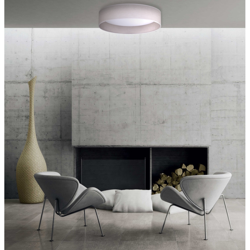 Duolla - Светодиодный потолочный светильник ROLLER LED/24W/230V диаметр 45 см светло-серый